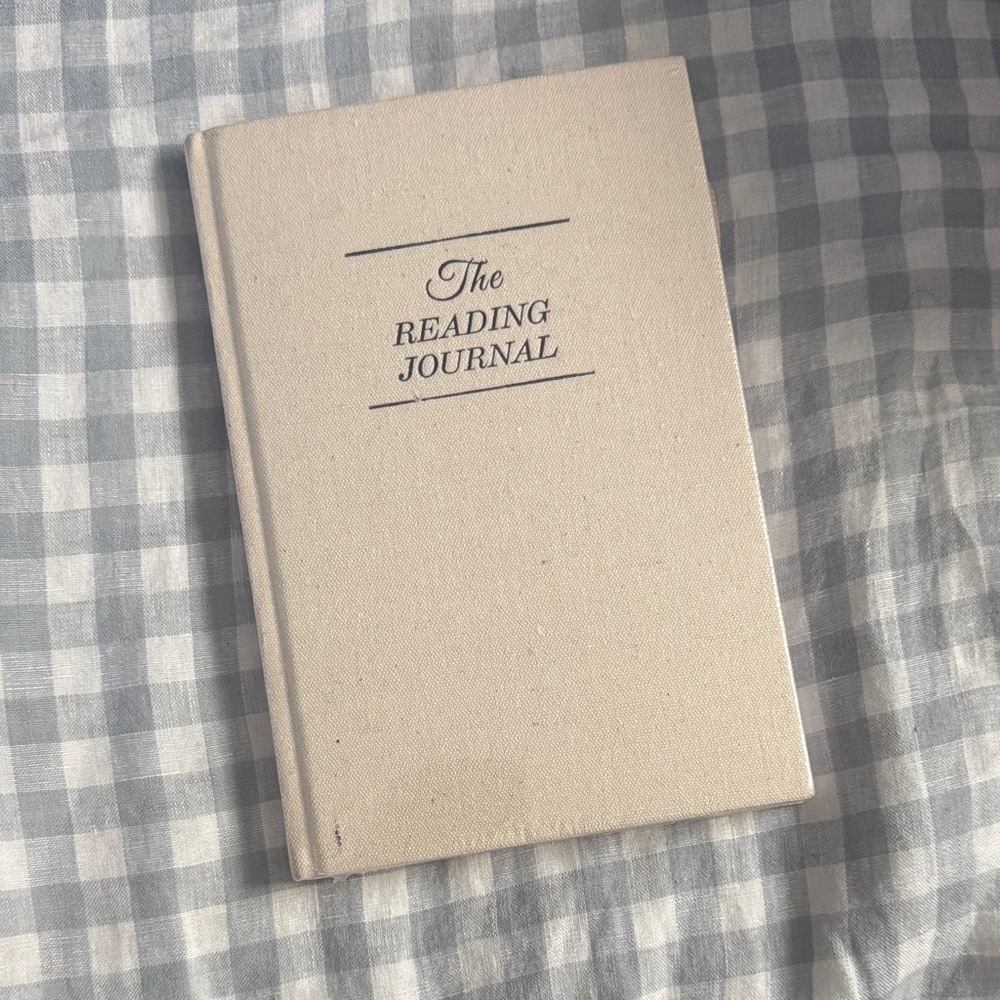 Cream Reading Journal